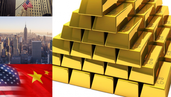 Ouro fecha em queda pressionado por optimismo com negociações China-EUA 